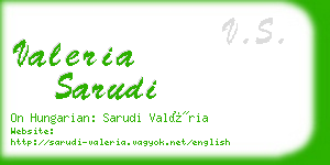 valeria sarudi business card